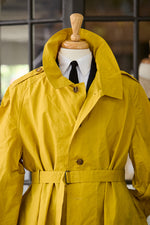 Waxed Cotton-Canvas Belted Trench Coat