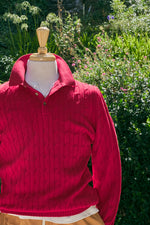 Cotton Cable Knitted  Polo
