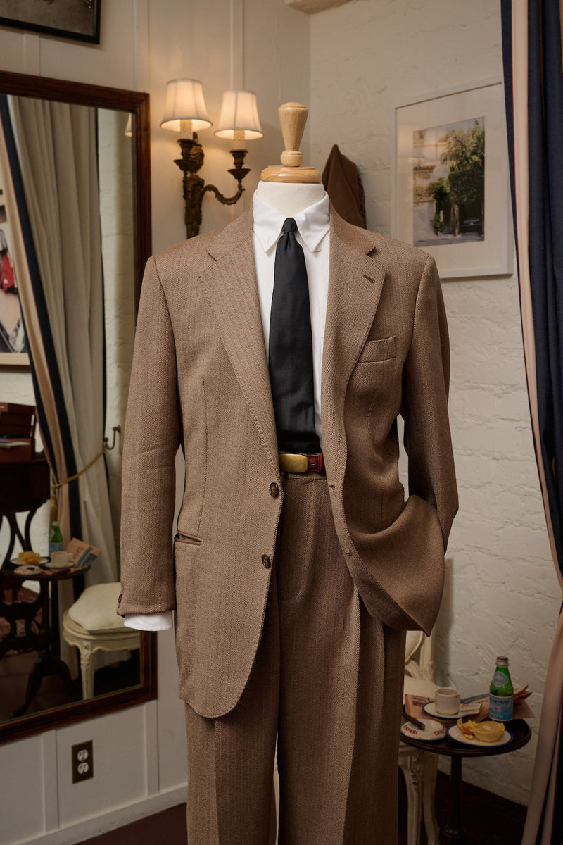 SARTORIA Bespoke Single Breasted Suit – Ghiaia Cashmere