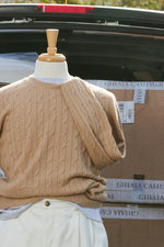 Cashmere Cable Crewneck