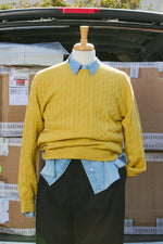 Cashmere Cable Crewneck