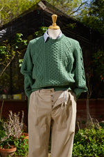Pescatore Cable-knit Wool Crewneck