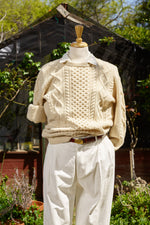 Pescatore Cable-knit Wool Crewneck