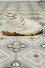 Deconstructed Cotton Canvas Desert Boots