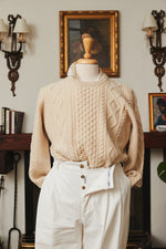 Pescatore Cable-knit Wool Crewneck