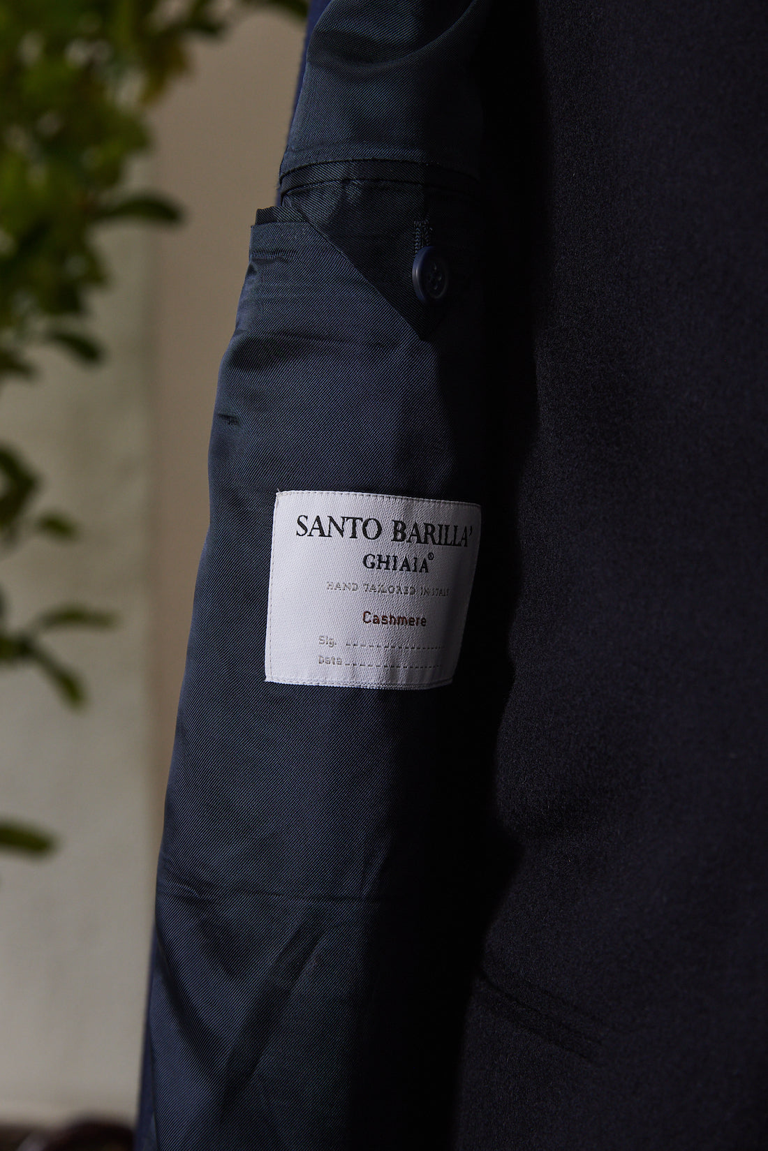 SARTORIA Cashmere Double Breasted Overcoat.