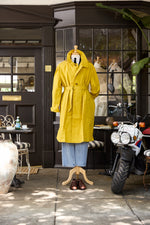 Waxed Cotton-Canvas Belted Trench Coat