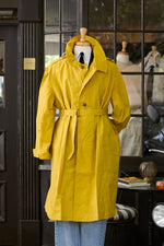 Waxed Cotton-Canvas Belted Trench Coat