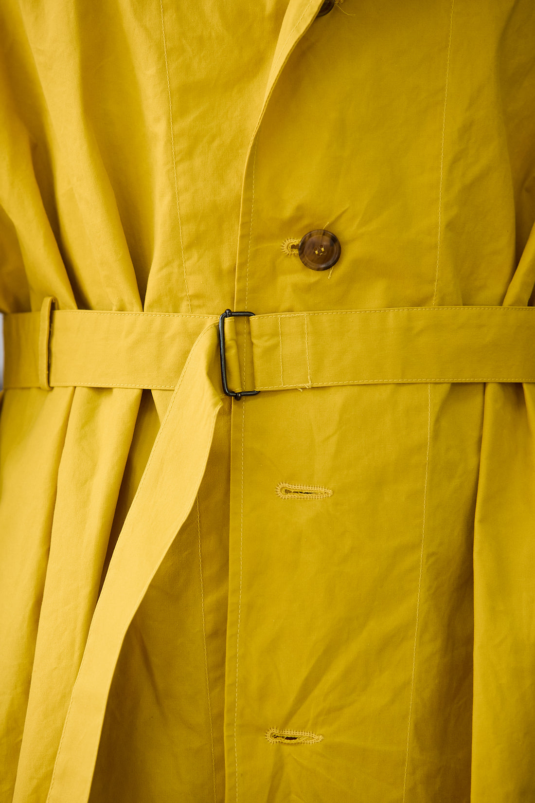 Waxed Cotton-Canvas Belted Trench Coat