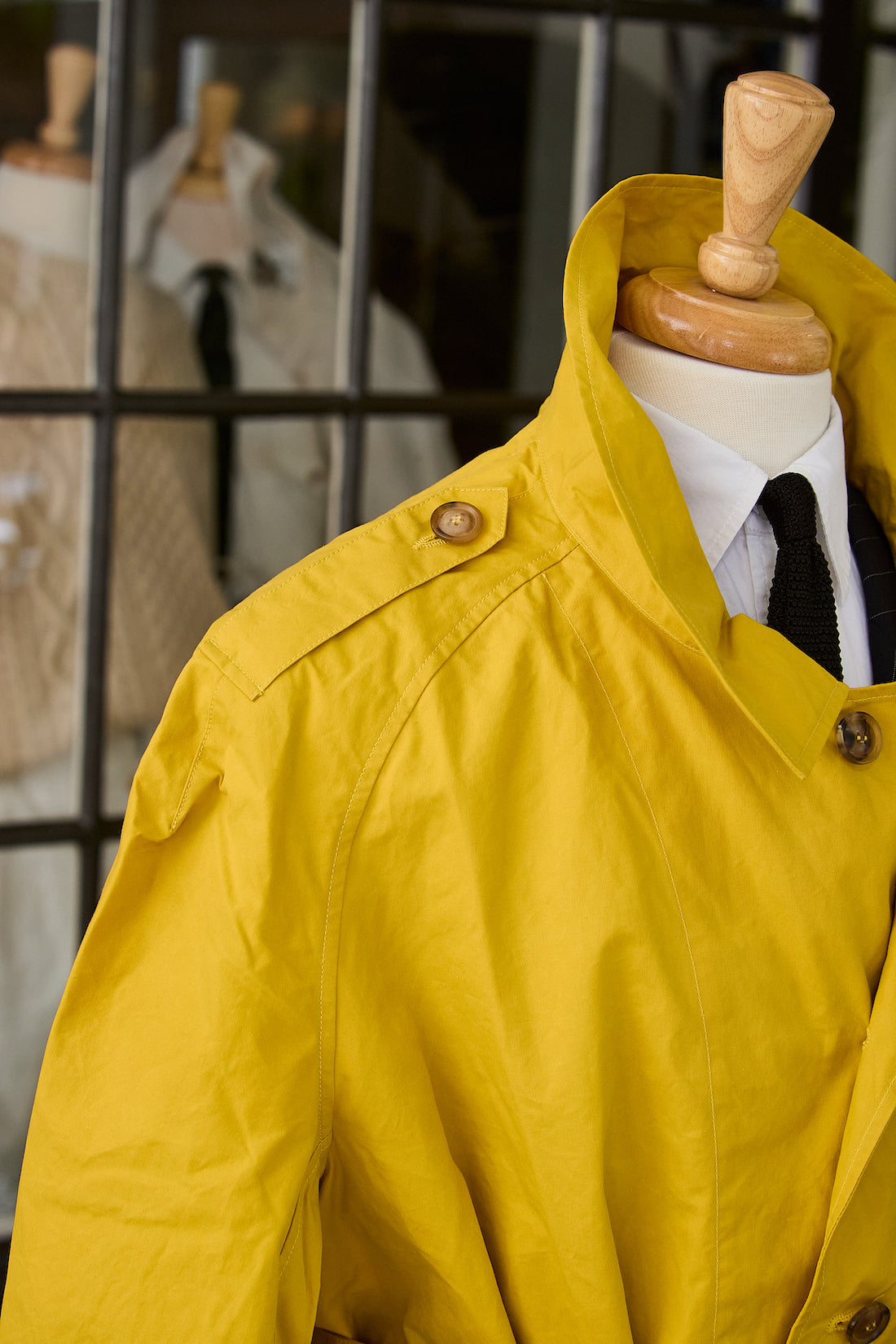 Waxed Cotton-Canvas Belted Trench Coat