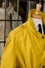 Waxed Cotton-Canvas Belted Trench Coat