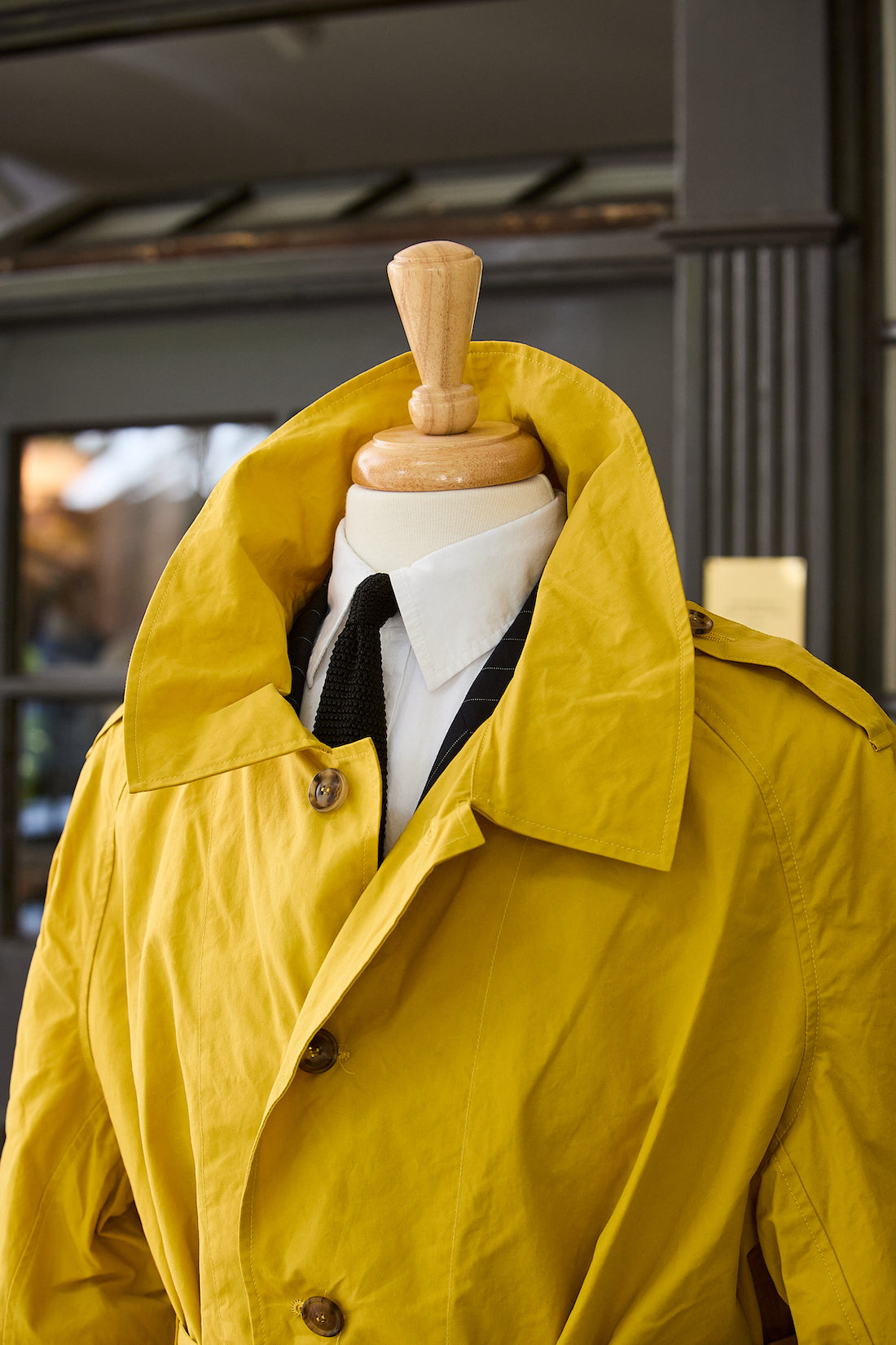 Waxed Cotton-Canvas Belted Trench Coat