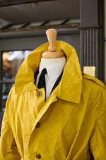 Waxed Cotton-Canvas Belted Trench Coat