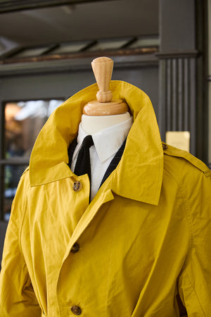Waxed Cotton-Canvas Belted Trench Coat