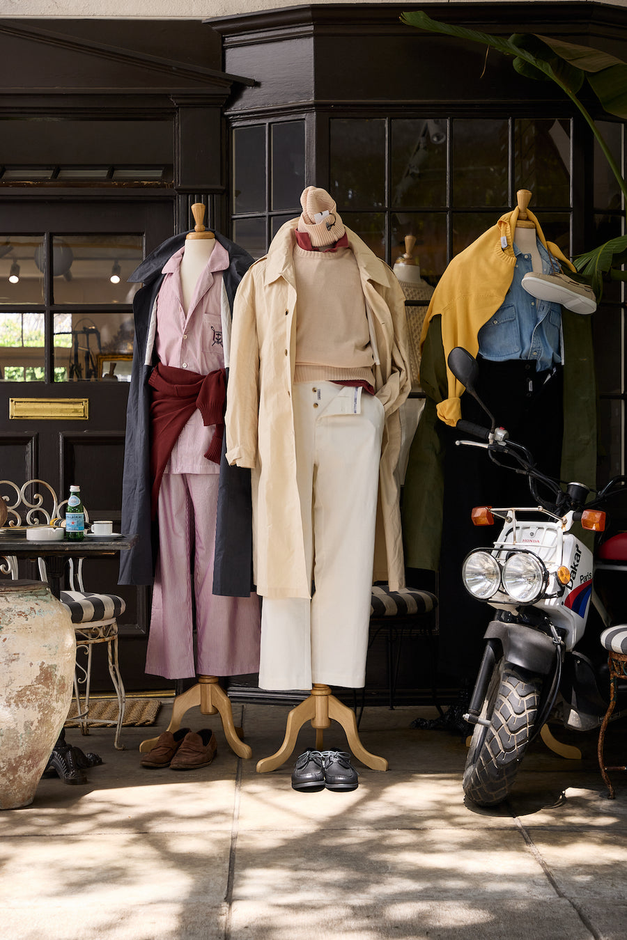 Waxed Cotton-Canvas Belted Trench Coat