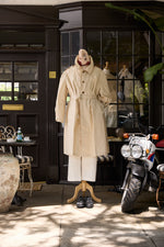 Waxed Cotton-Canvas Belted Trench Coat