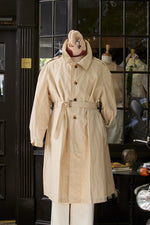 Waxed Cotton-Canvas Belted Trench Coat