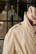 Waxed Cotton-Canvas Belted Trench Coat