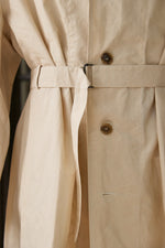 Waxed Cotton-Canvas Belted Trench Coat