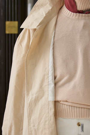 Waxed Cotton-Canvas Belted Trench Coat