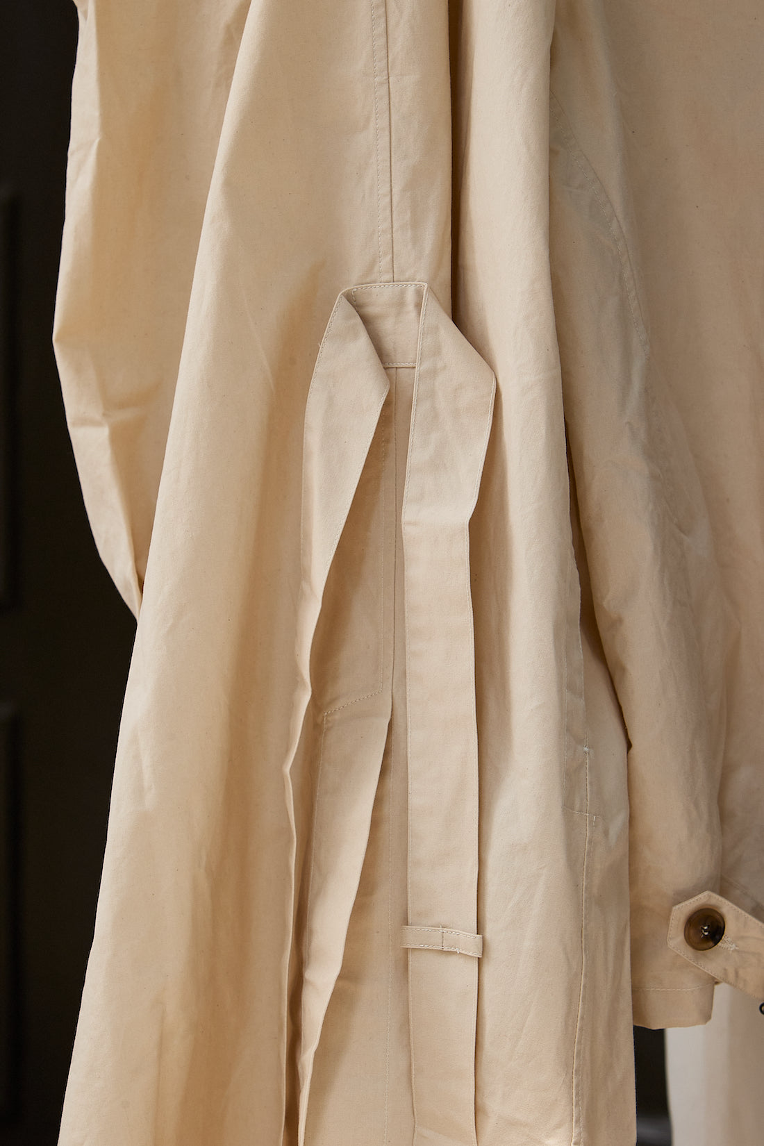 Waxed Cotton-Canvas Belted Trench Coat