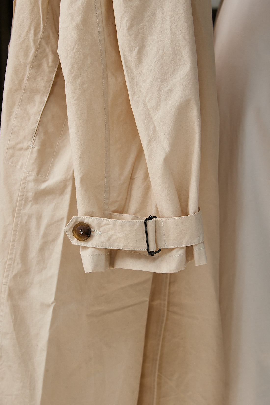 Waxed Cotton-Canvas Belted Trench Coat
