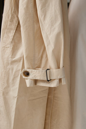 Waxed Cotton-Canvas Belted Trench Coat