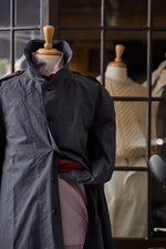 Waxed Cotton-Canvas Belted Trench Coat