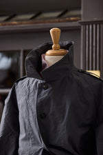 Waxed Cotton-Canvas Belted Trench Coat