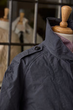 Waxed Cotton-Canvas Belted Trench Coat