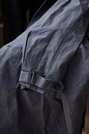 Waxed Cotton-Canvas Belted Trench Coat