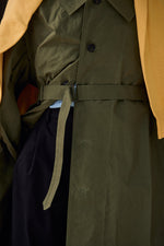 Waxed Cotton-Canvas Belted Trench Coat