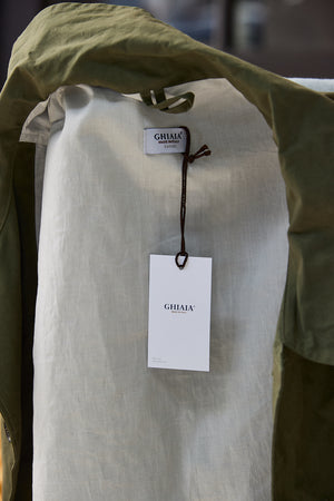 Waxed Cotton-Canvas Belted Trench Coat