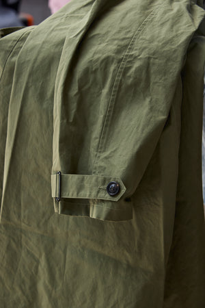 Waxed Cotton-Canvas Belted Trench Coat