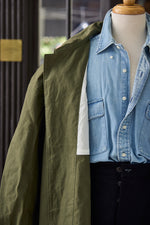 Waxed Cotton-Canvas Belted Trench Coat