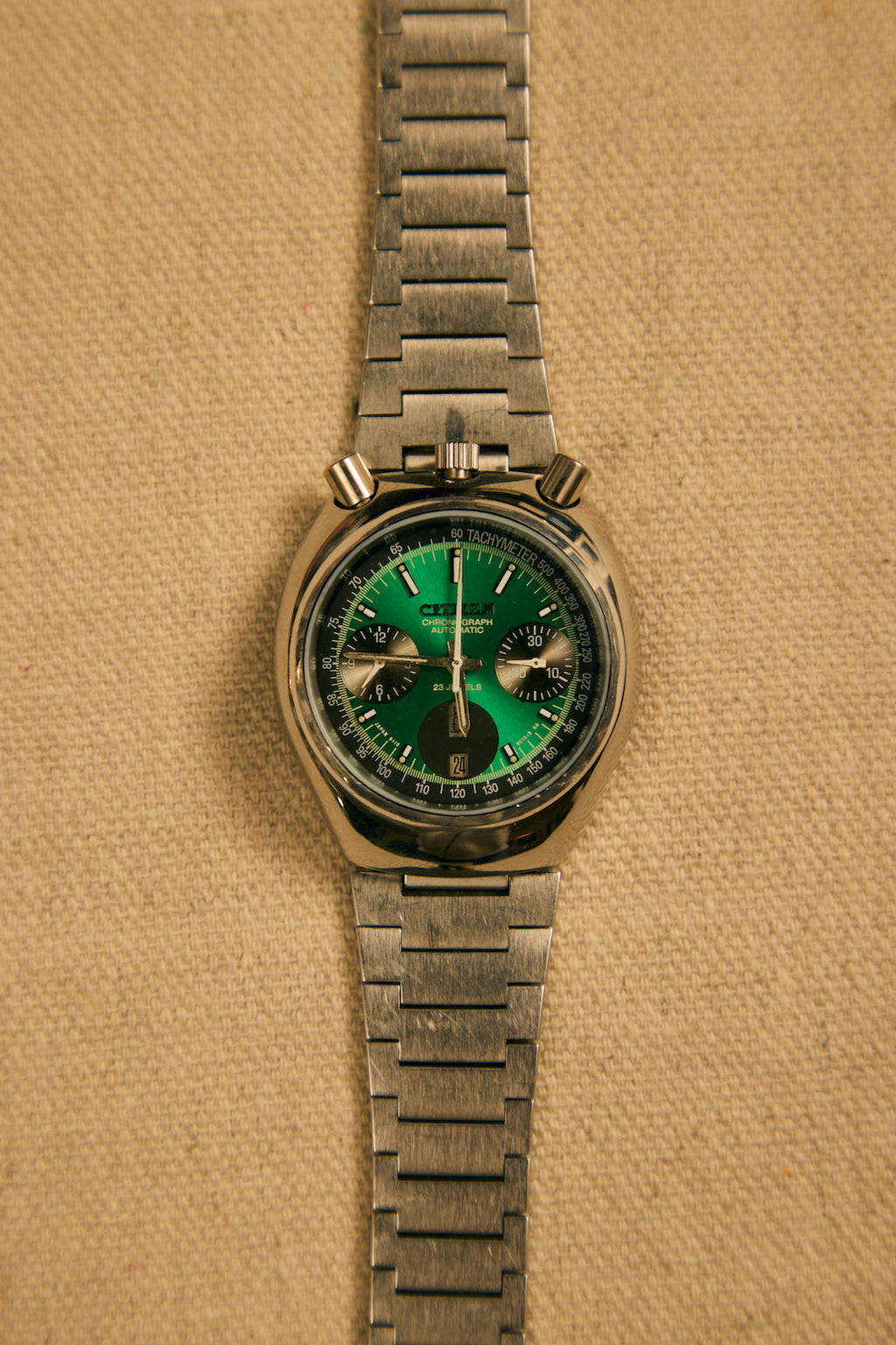 TEMPO - Vintage 1980 "Bullhead" Chronograph Citizen