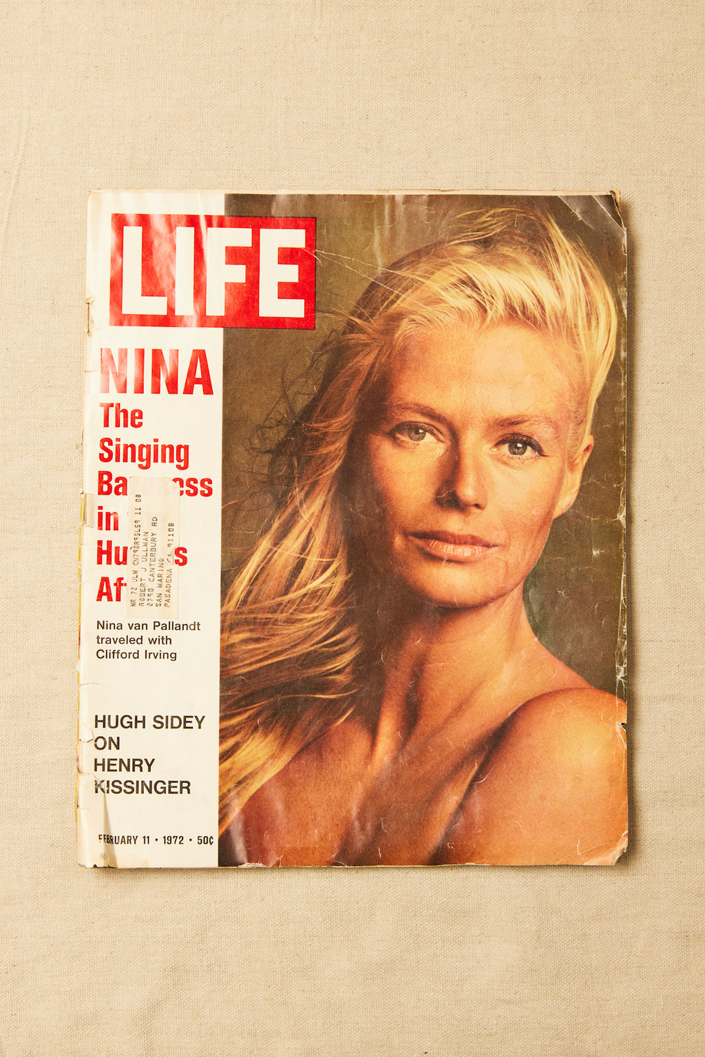 ARCHIVIO - 1972 Nina Van Pallandt LIFE Cover