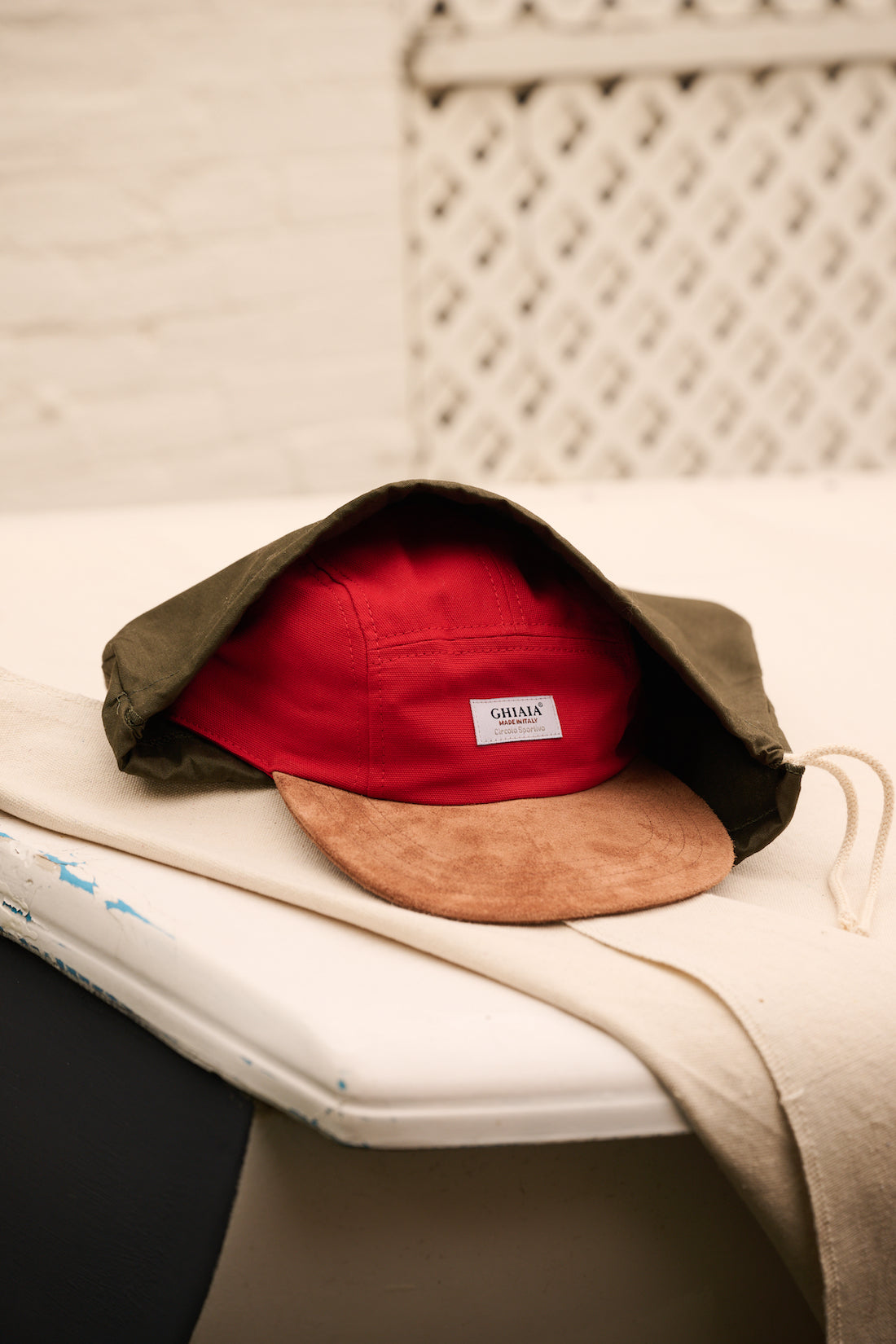 Circolo Sportivo 5 Panels Cotton | Suede-Bill Cap