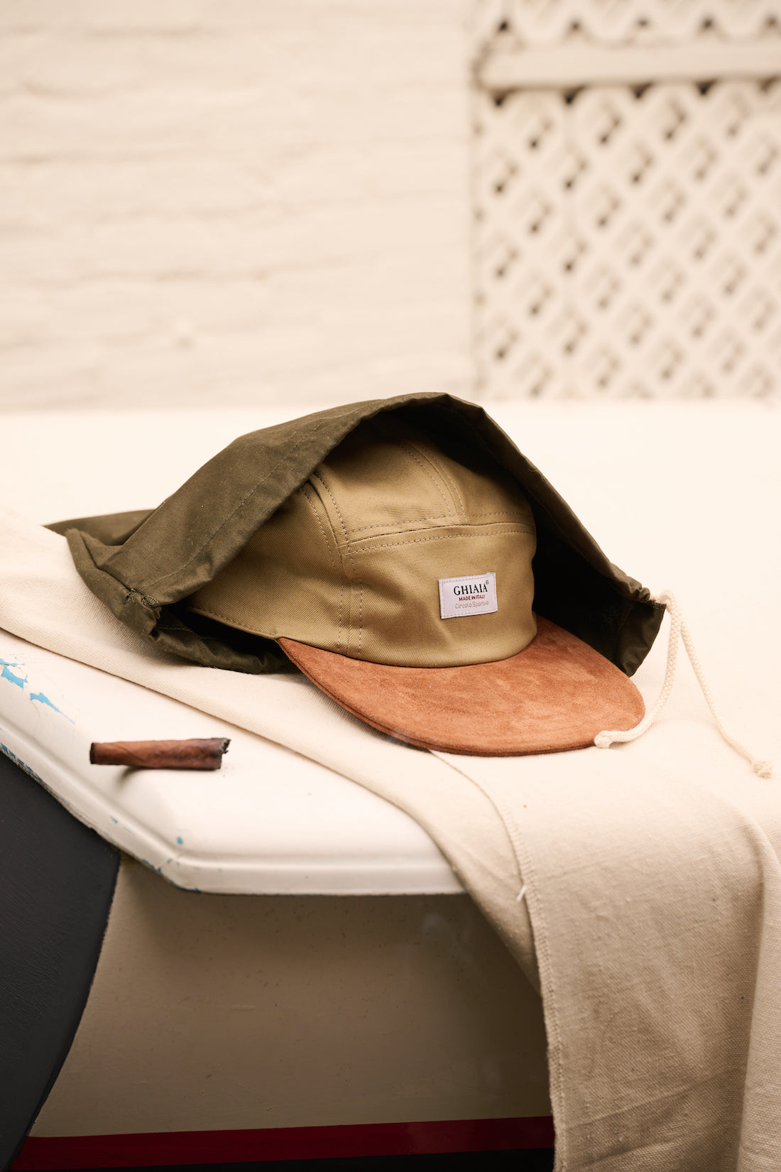 Circolo Sportivo 5 Panels Cotton | Suede-Bill Cap