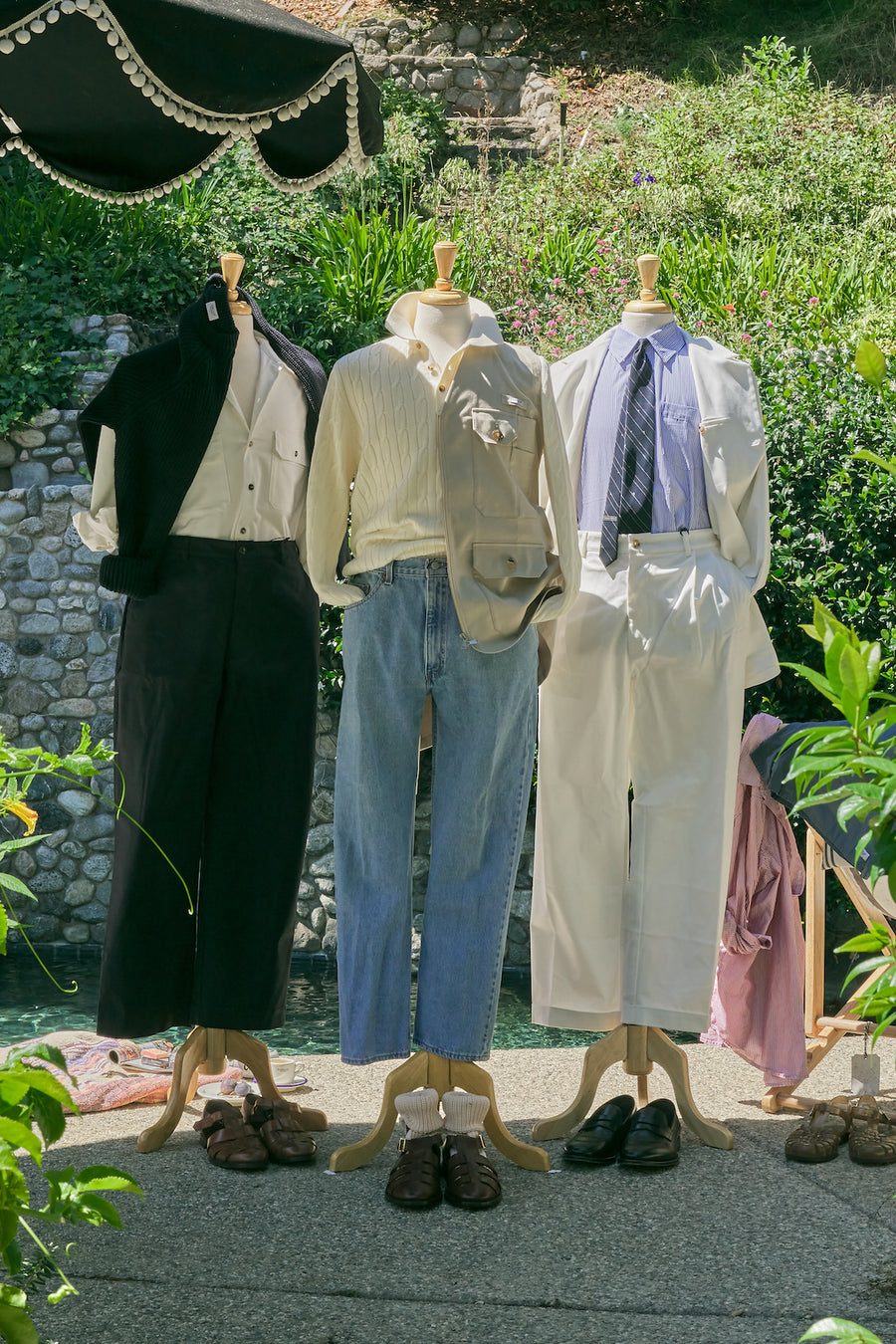 Cotton Cable Knitted  Polo