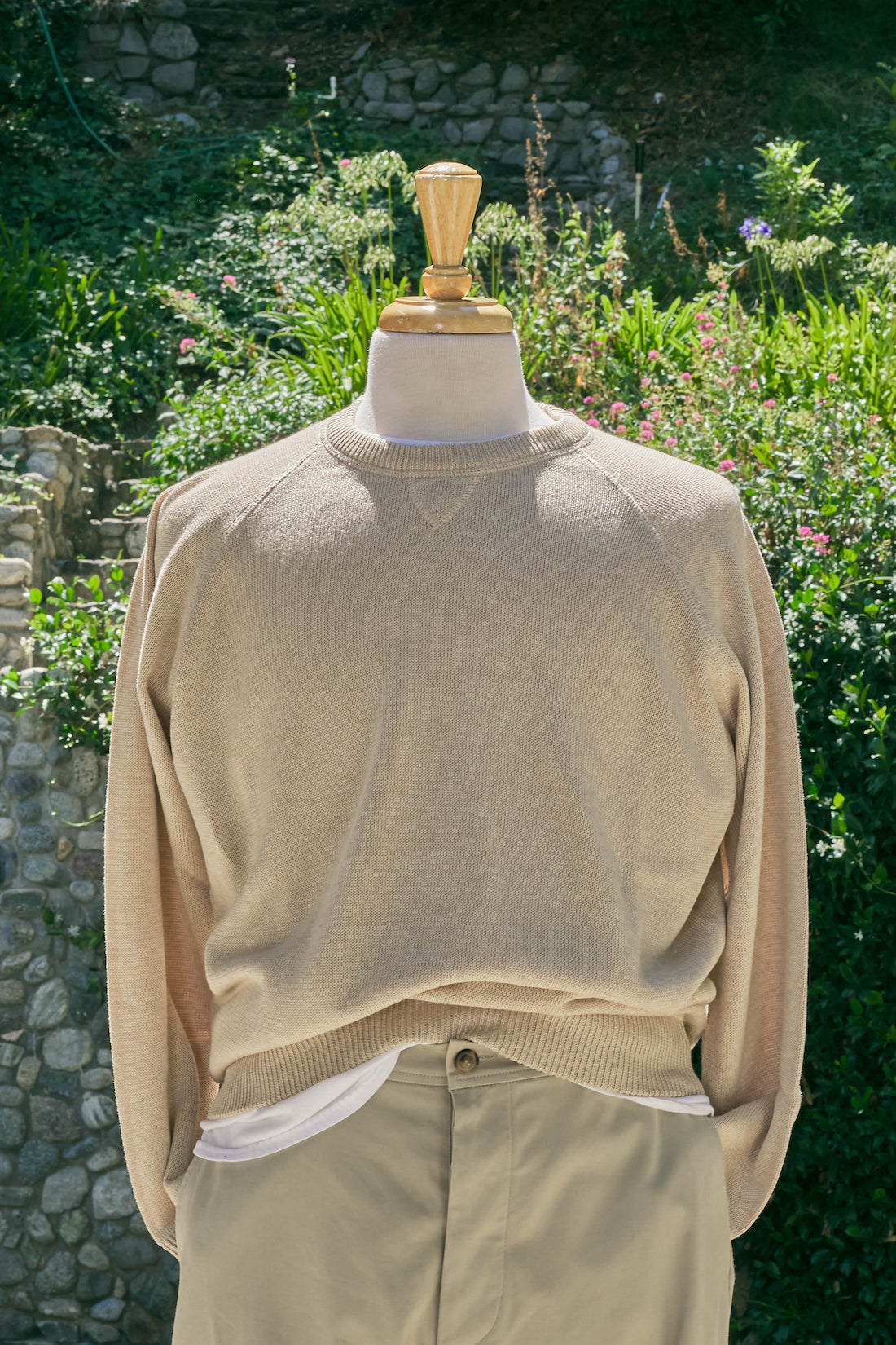 Cotton Raglan Crewneck