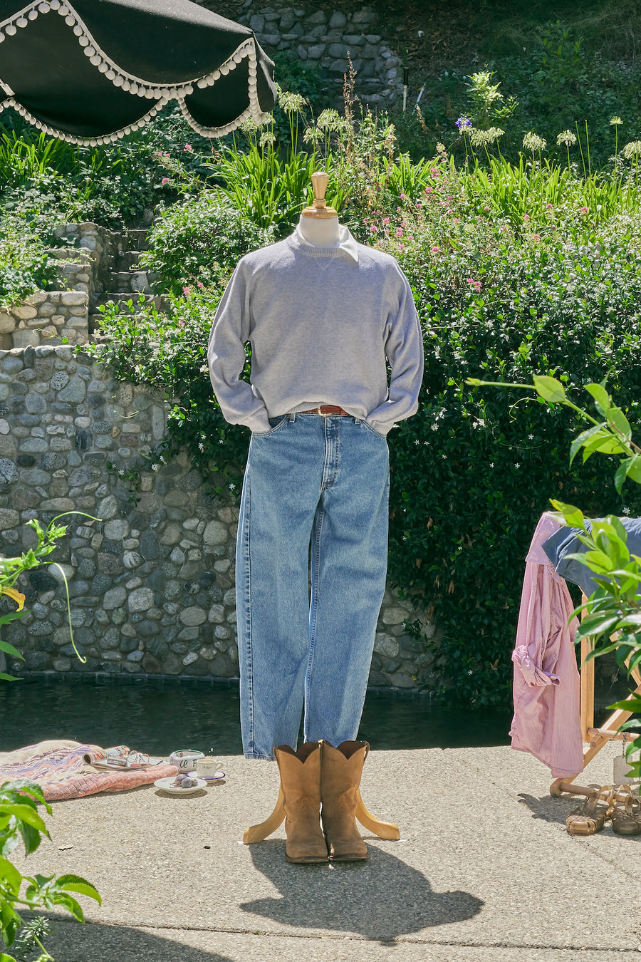 Cotton Raglan Crewneck