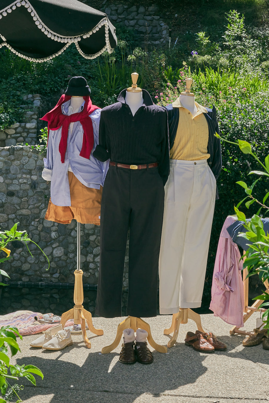 Cotton Cable Knitted  Polo