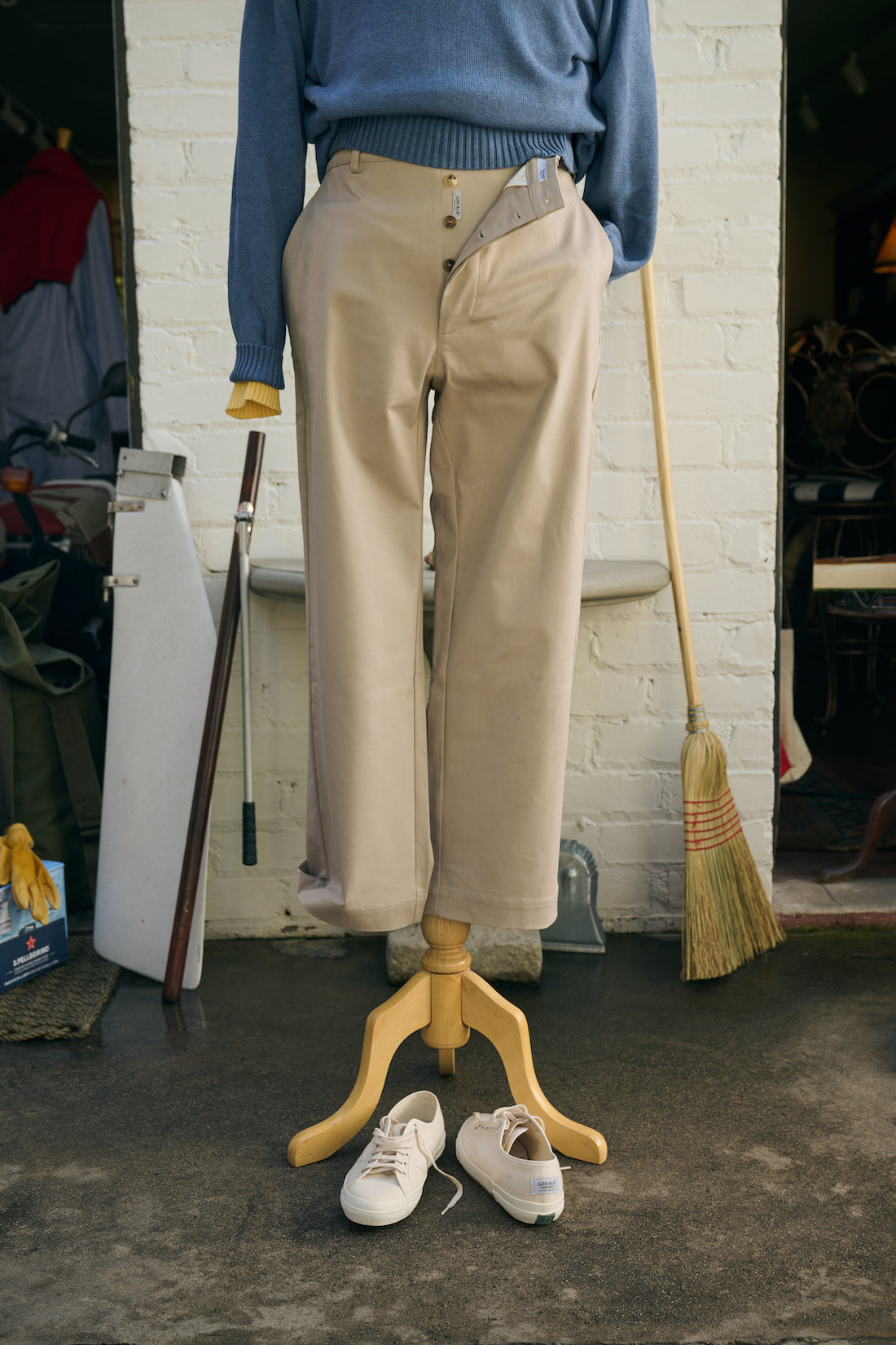 Marinaio Cotton Flat Front Pants