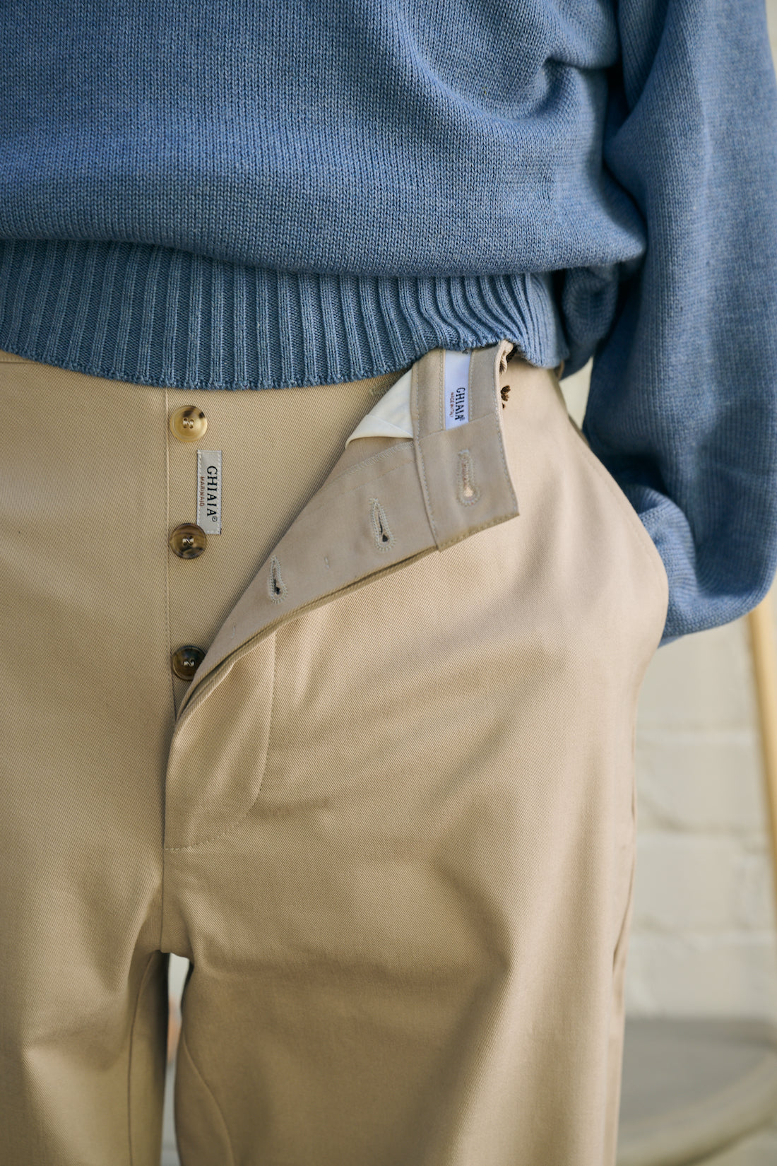 Marinaio Cotton Flat Front Pants