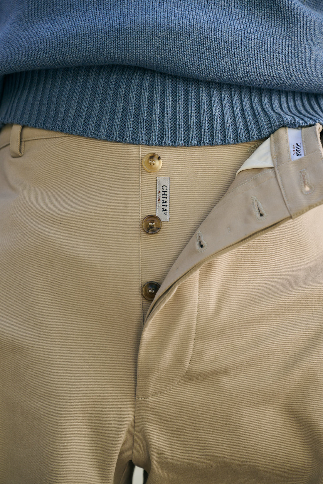 Marinaio Cotton Flat Front Pants