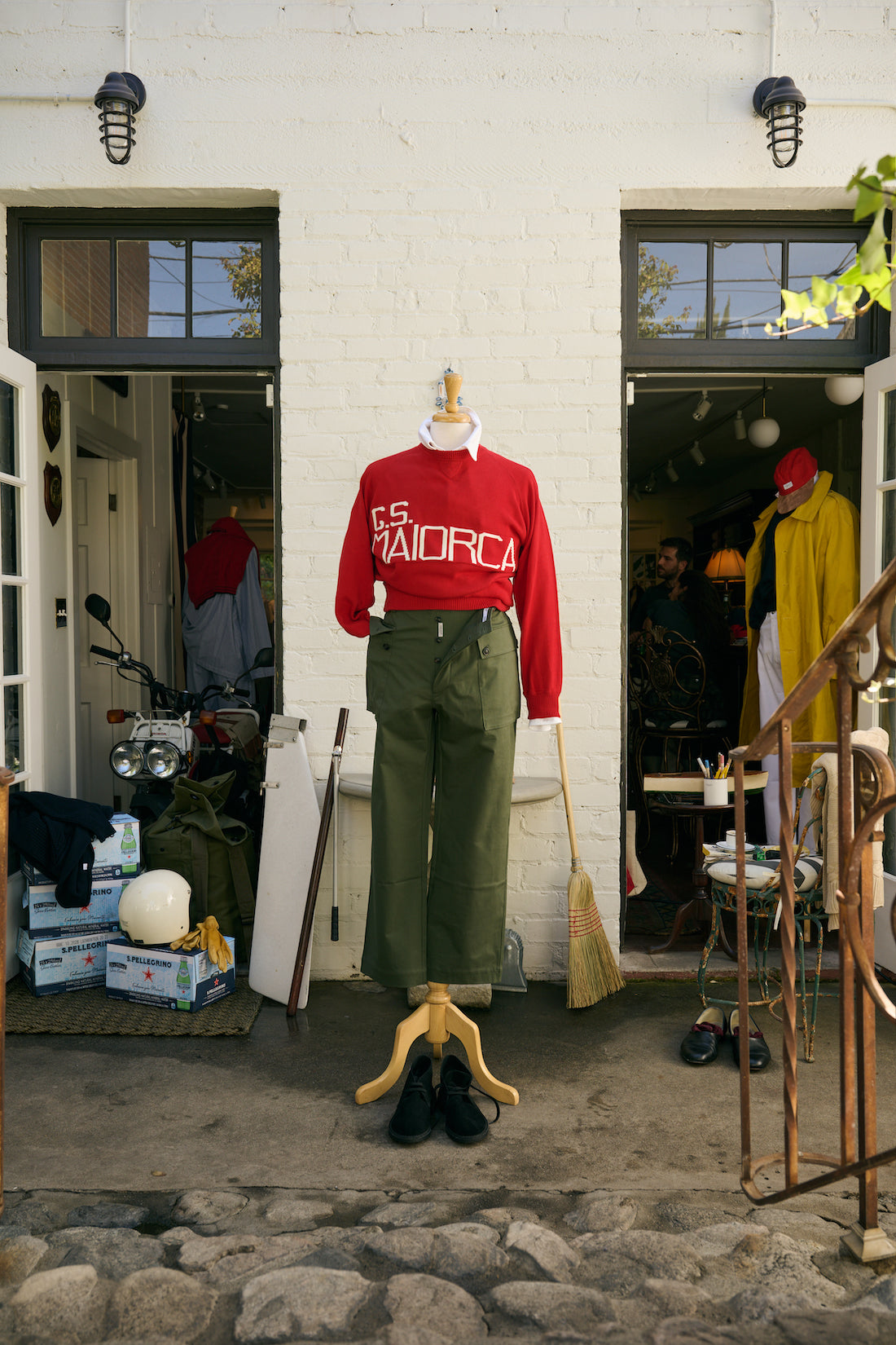 G.S. Maiorca Cotton Raglan Crewneck