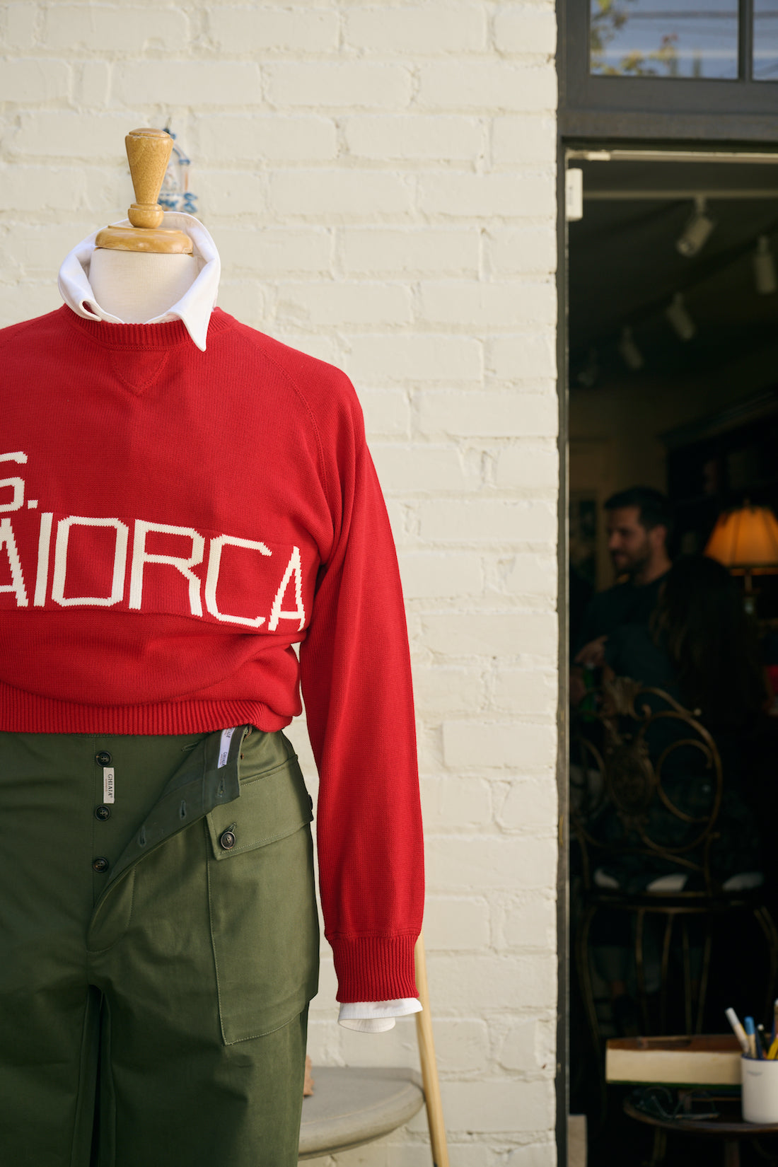 G.S. Maiorca Cotton Raglan Crewneck