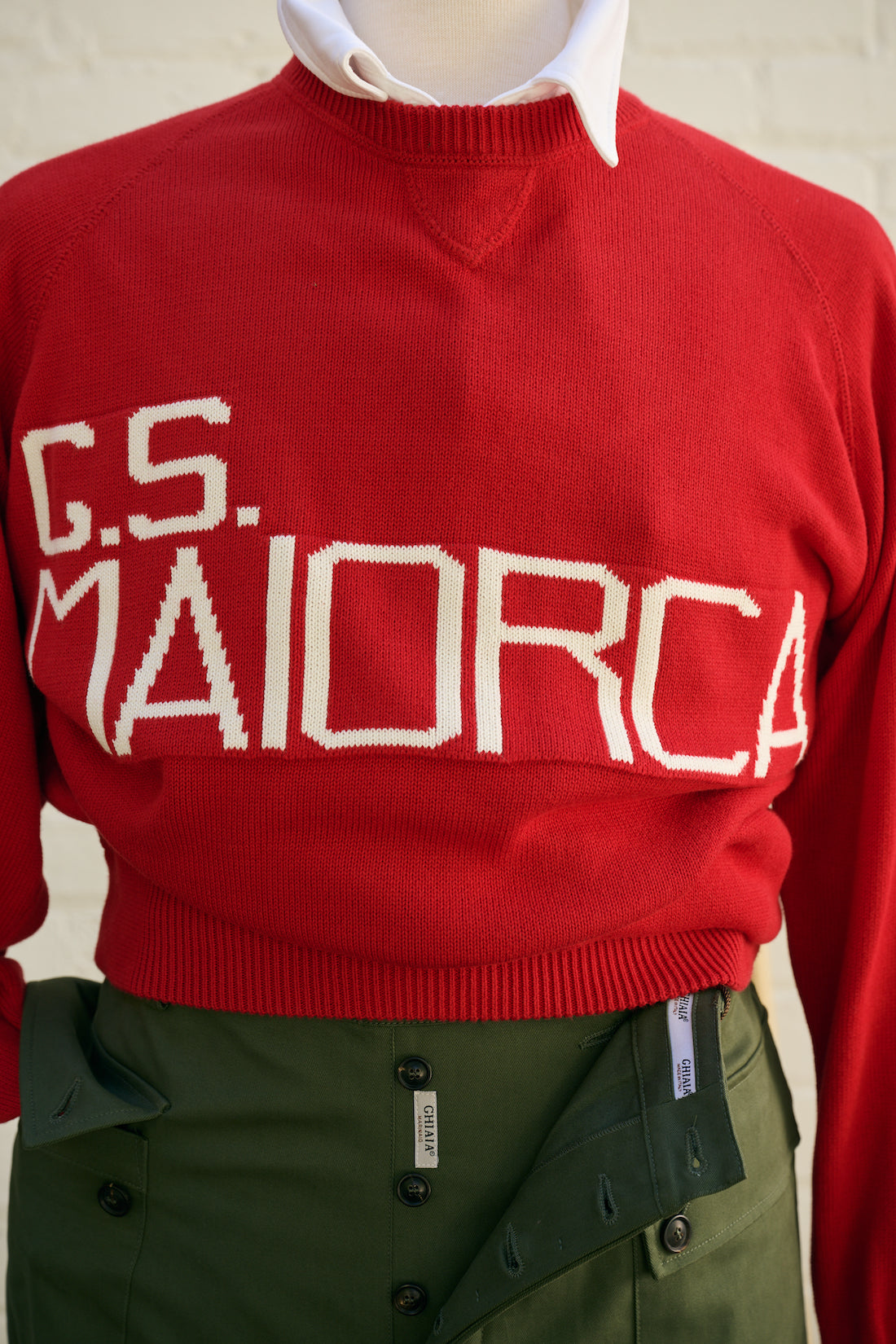 G.S. Maiorca Cotton Raglan Crewneck