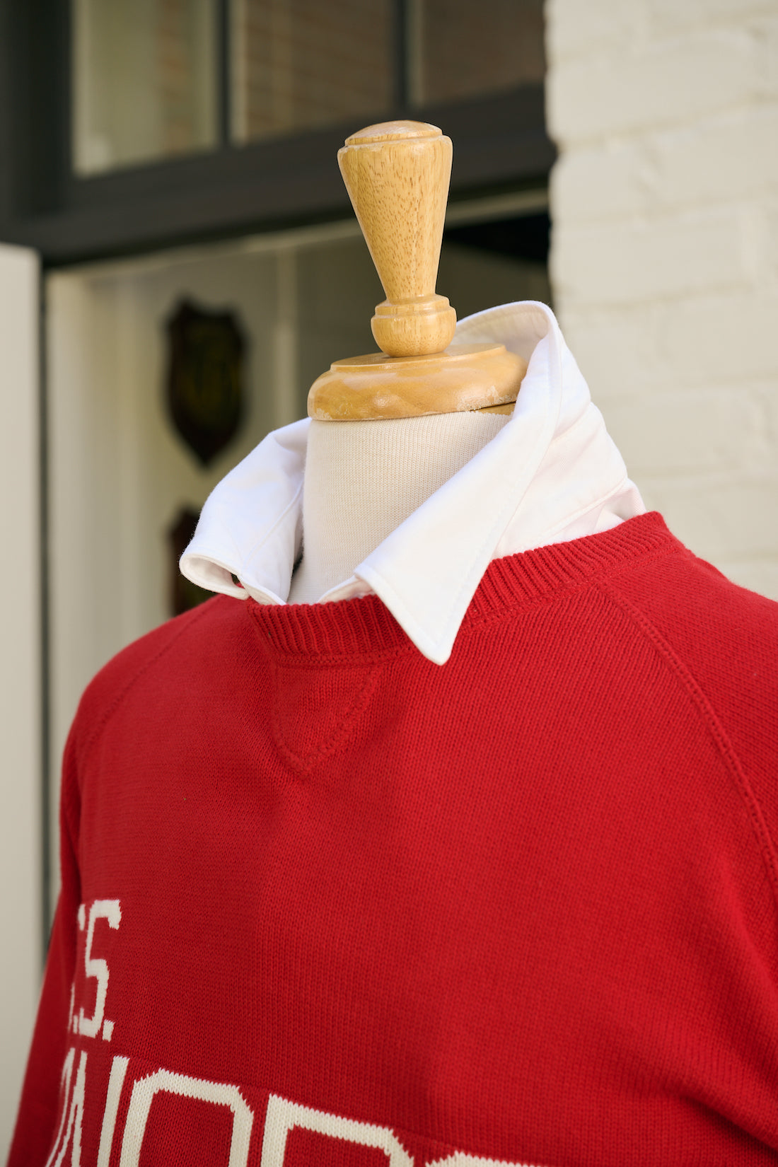 G.S. Maiorca Cotton Raglan Crewneck